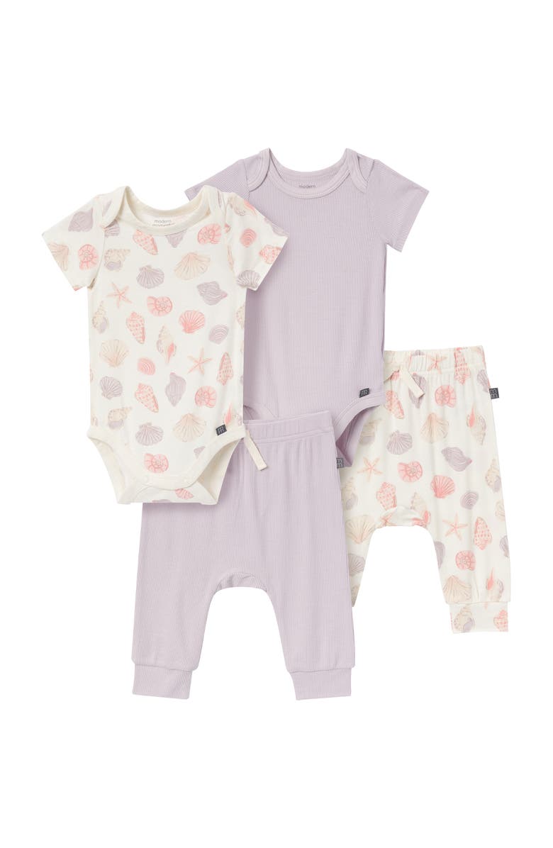Modern Moments<sup>™</sup> by Gerber Bodysuit and Pant Set, Main, color, Ivory Seashells