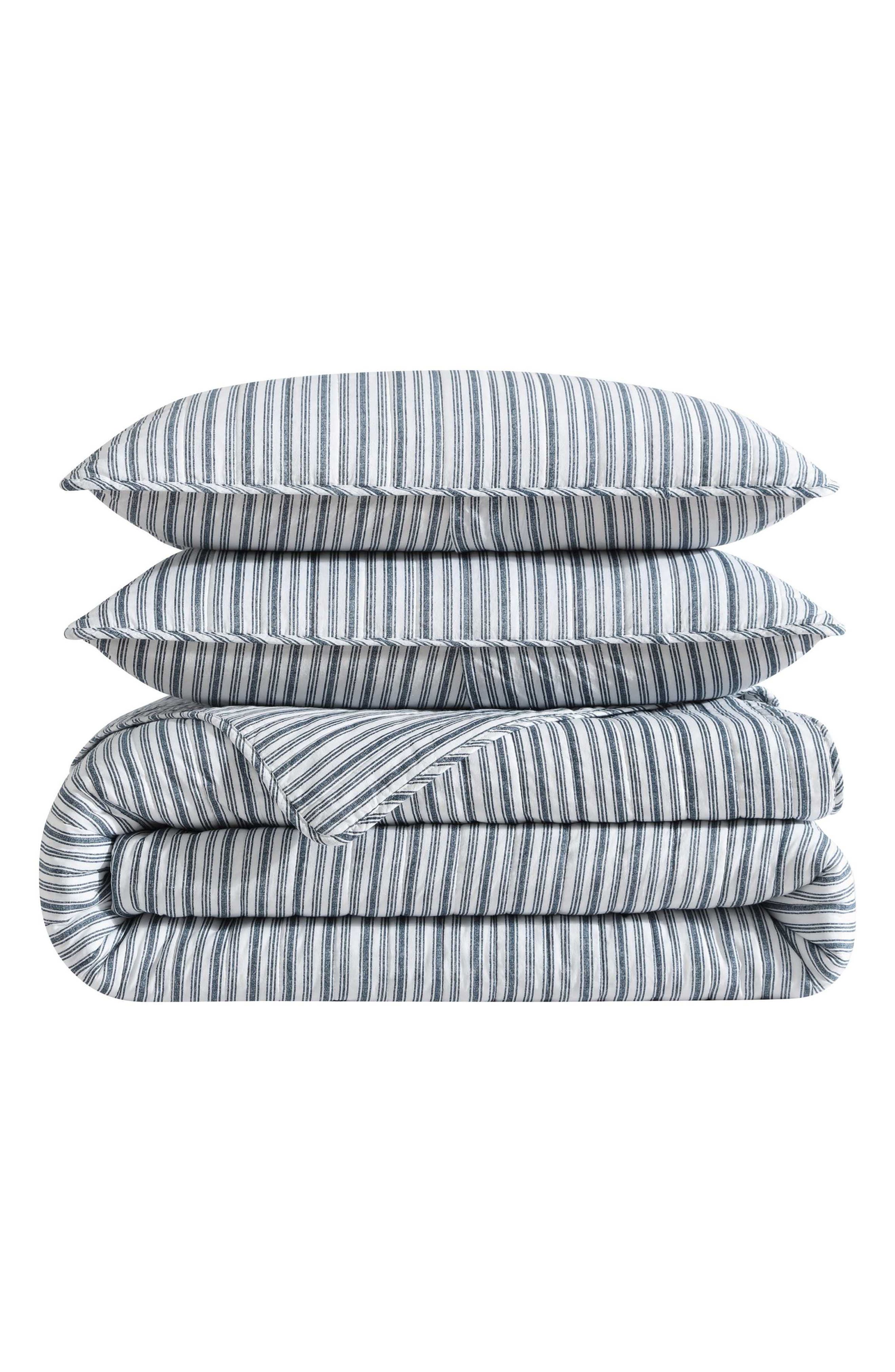 Nautica Coleridge Stripe King Quilt Set