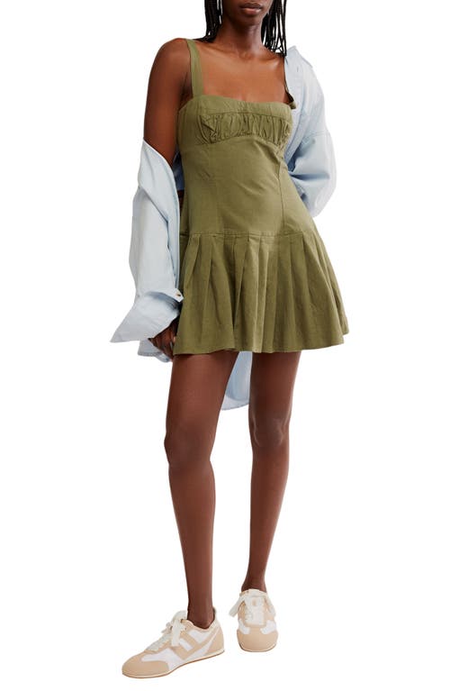 Free People Azasia Minidress In Crystal Kelp
