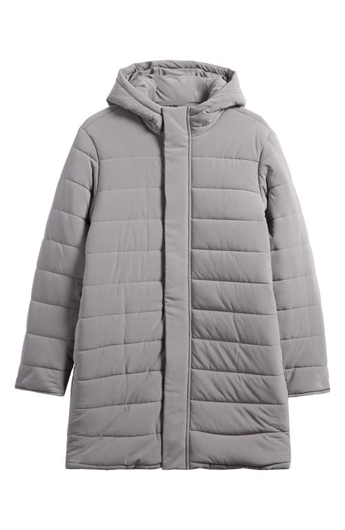 Zella Raid Longline Puffer Jacket in Grey December 