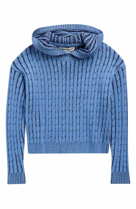 Kids' Plaited Cable Sweater Hoodie