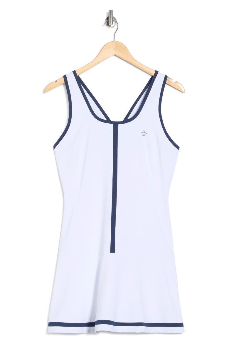 Drop Waist Racerback Dress, Alternate, color, BRIGHT WHITE