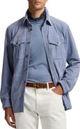 Ralph Lauren Purple Label Barron Lux Suede Shirt Jacket