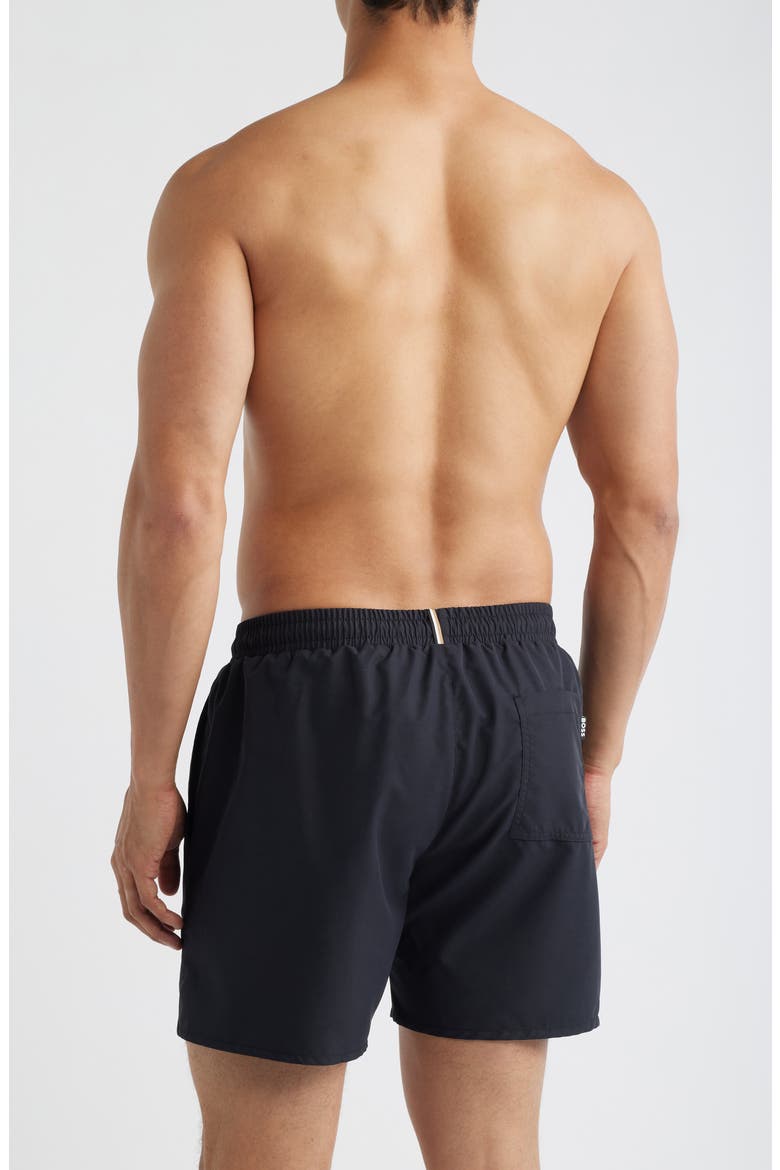 Swordfish Swim Trunks, Alternate, color, BLACK