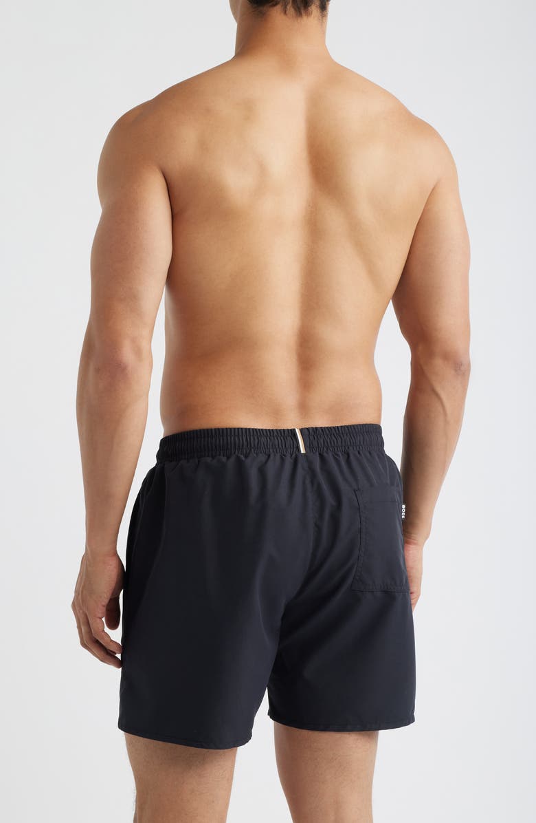 BOSS Swordfish Swim Trunks, Alternate, color, Black