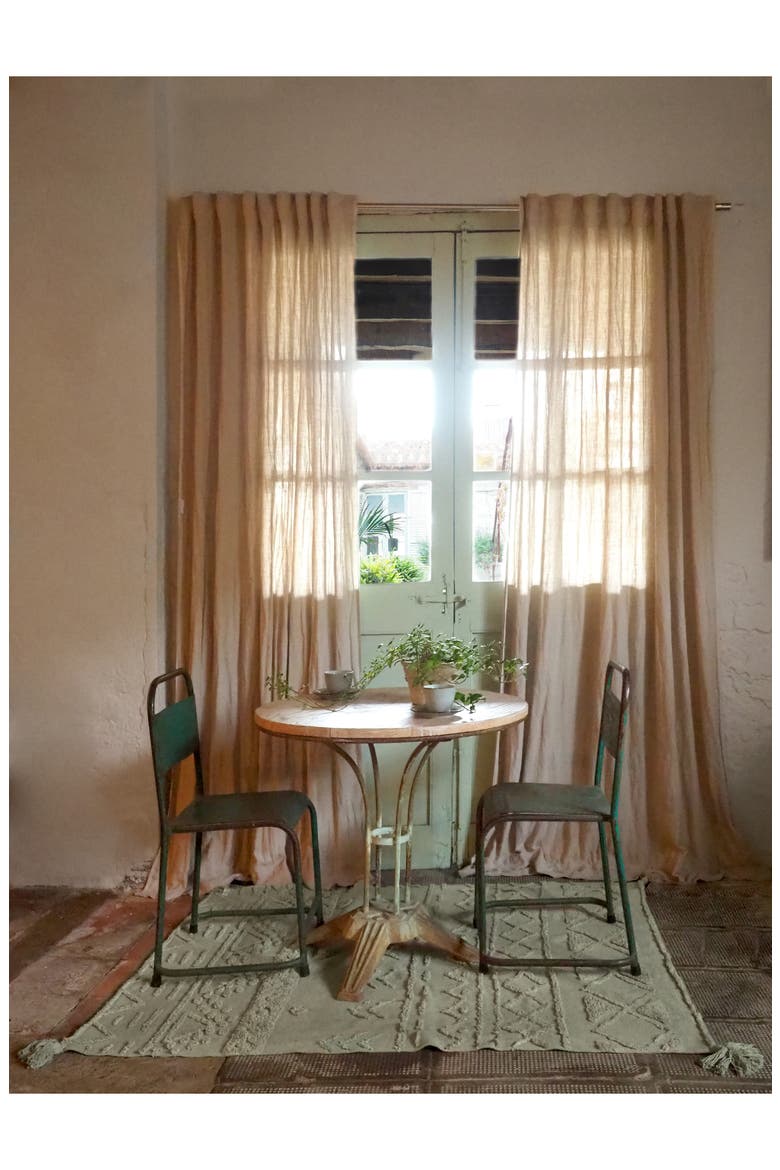 Tribu Washable Cotton Blend Rug, Alternate, color, OLIVE
