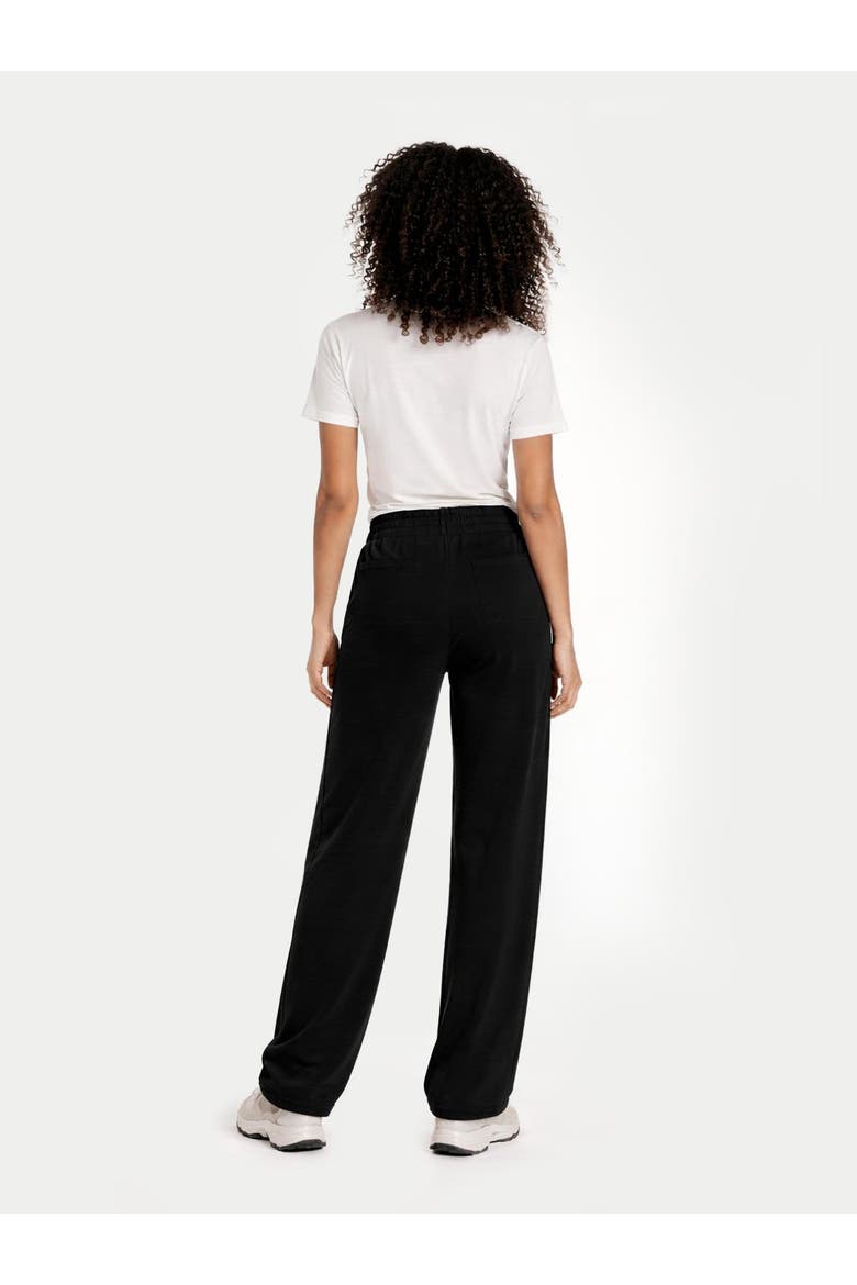 Cashmere Straight Leg Jogger, Alternate, color, black