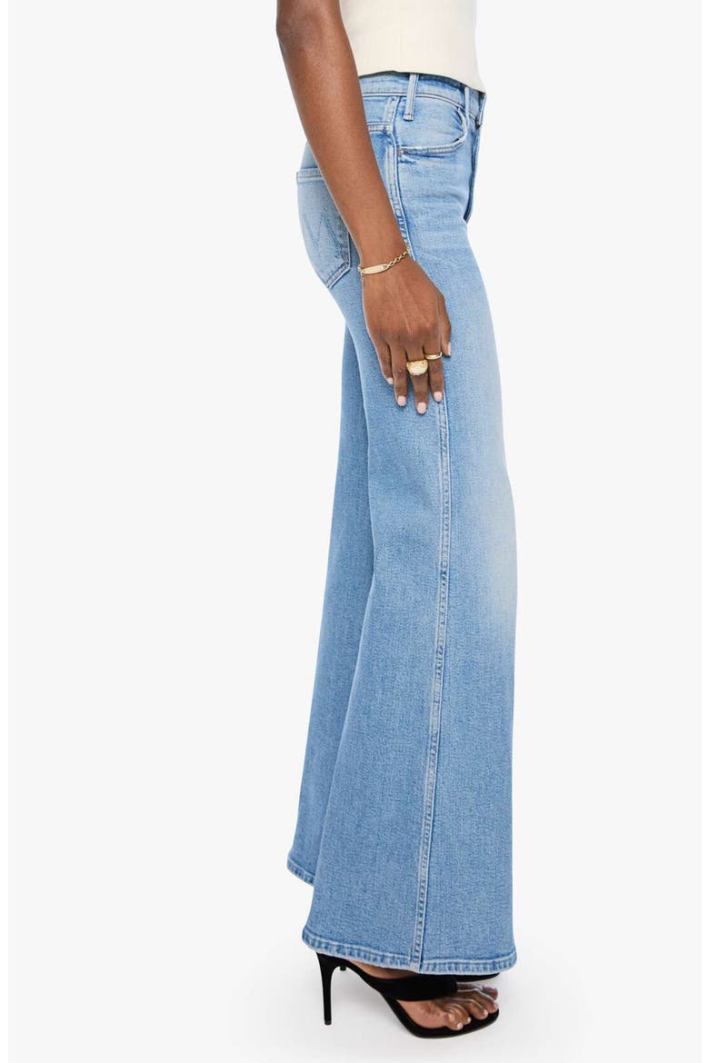 The Hustler Roller High Waist Wide Leg Jeans, Alternate, color, SADDLE UP