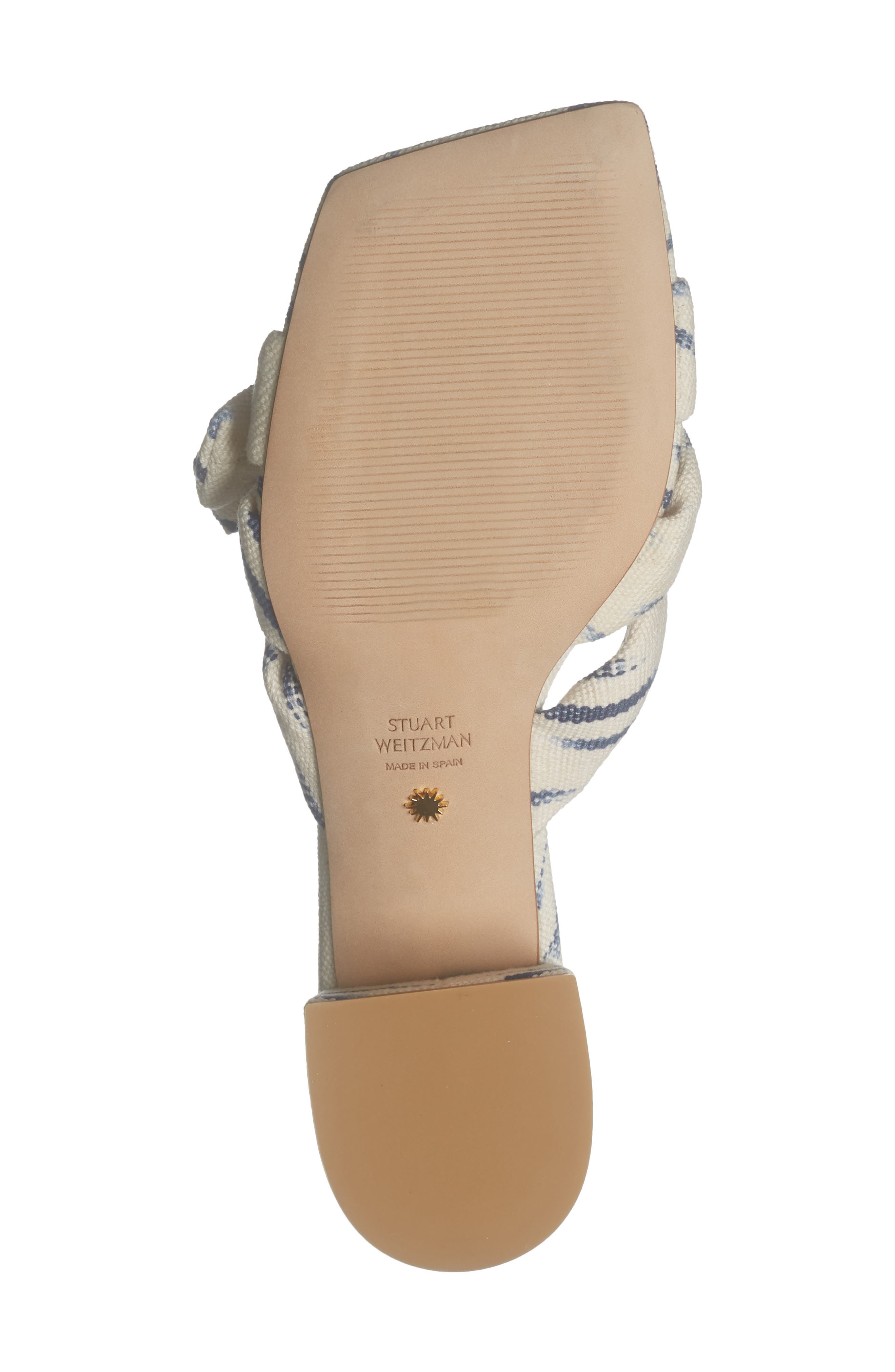 Sofia 45 Slide Sandal, Alternate, color, NATURAL/ INDIGO