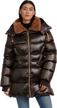 Pajar Lyra Channel Quilted Puffer with Detachable Hood