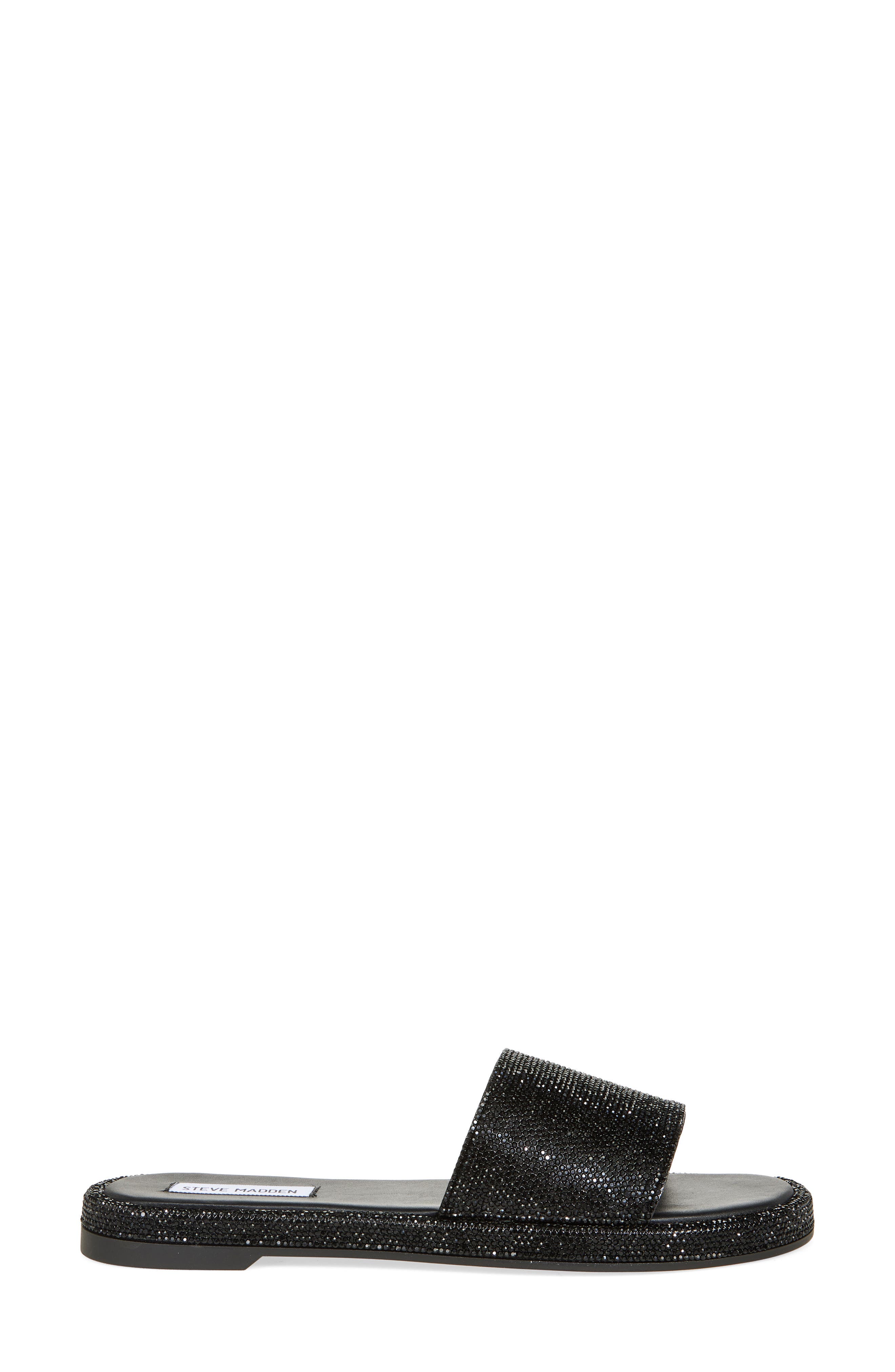 Steve Madden Rubee Slide Sandal, Alternate, color, Black