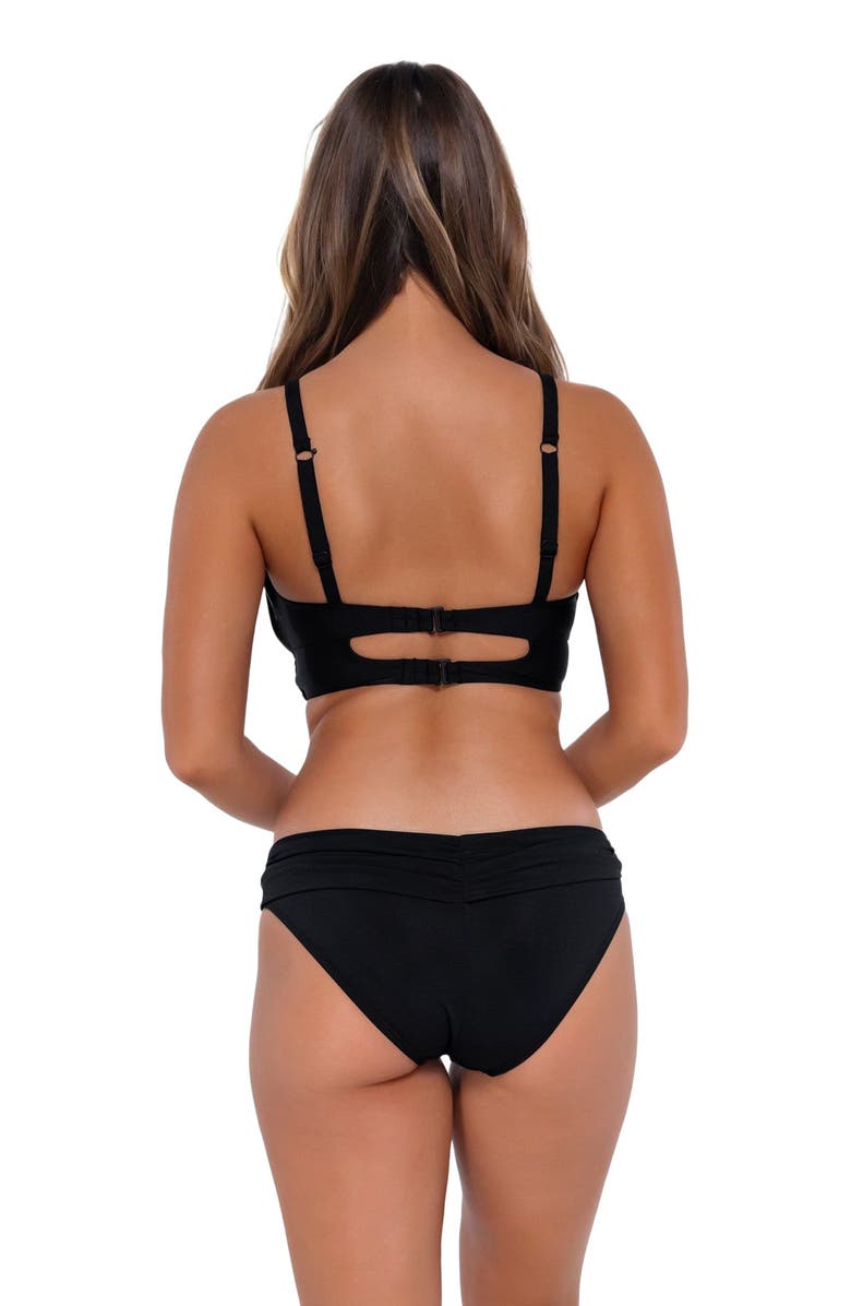 Sunsets Unforgettable Bikini Swim Bottoms, Alternate, color, Black