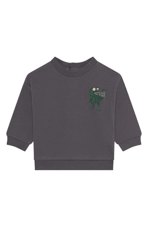 Pl Baby By Petit Lem Football Sweatshirt, Joggers & Hat Set In Gray