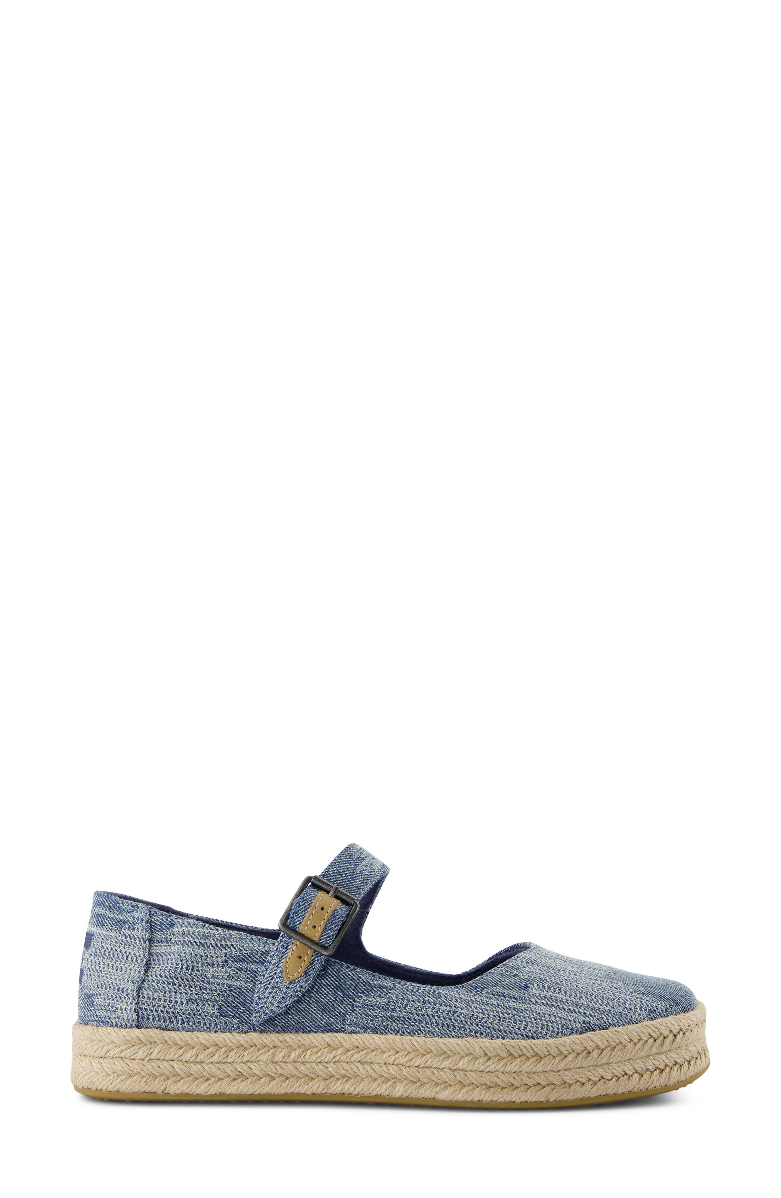 Carolina Espadrille Platform Mary Jane, Alternate, color, BLUE