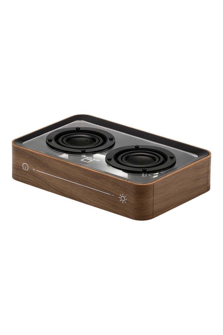 Mage See-Through Bluetooth Speaker, Alternate, color, WALNUT