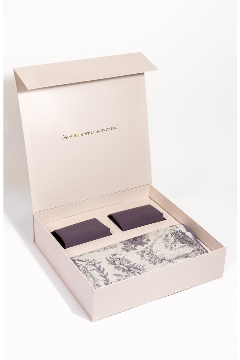 The Heroines Table Linens Set, Main, color, Plum
