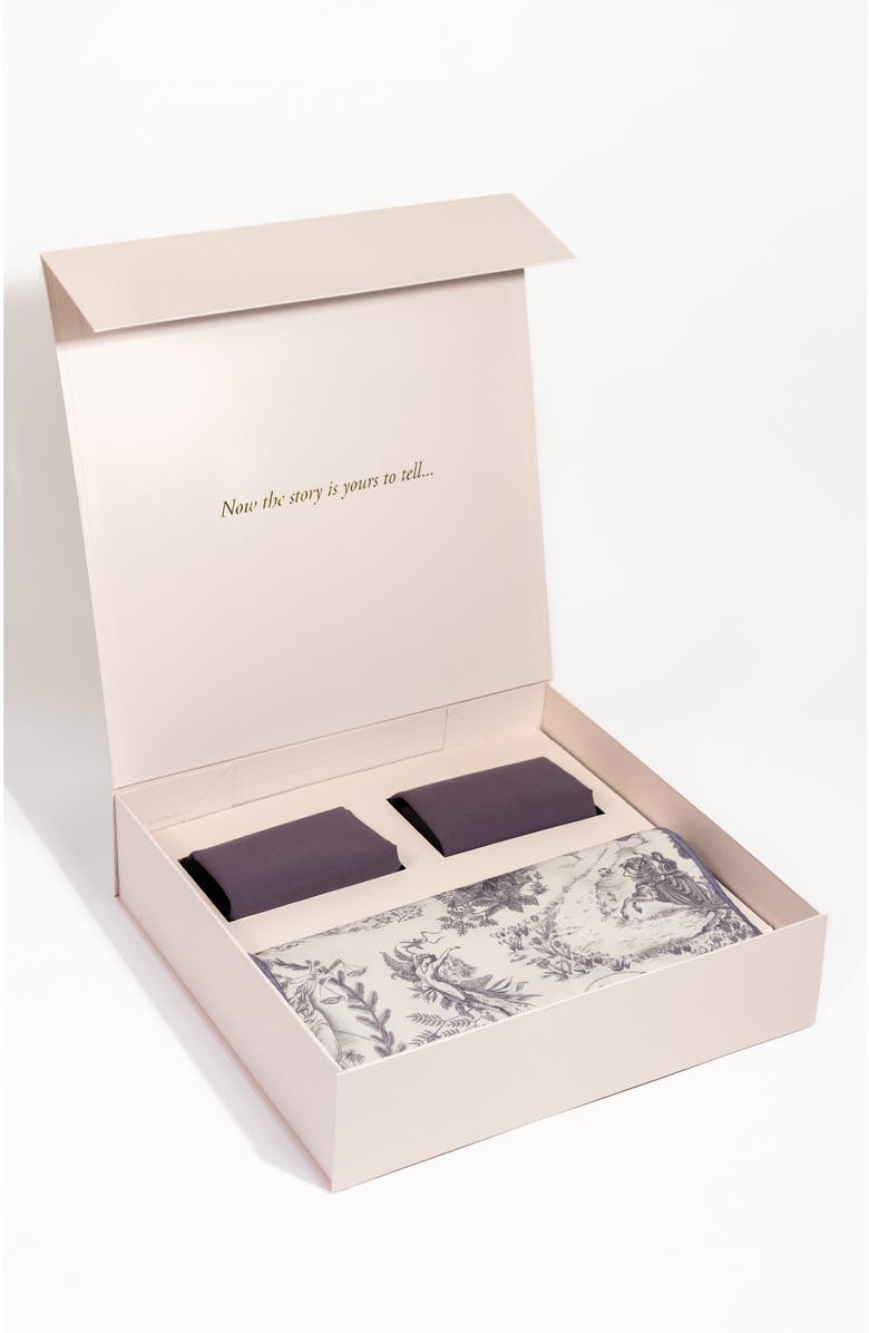 Bond & Grace The Heroines Table Linens Set, Main, color, Plum