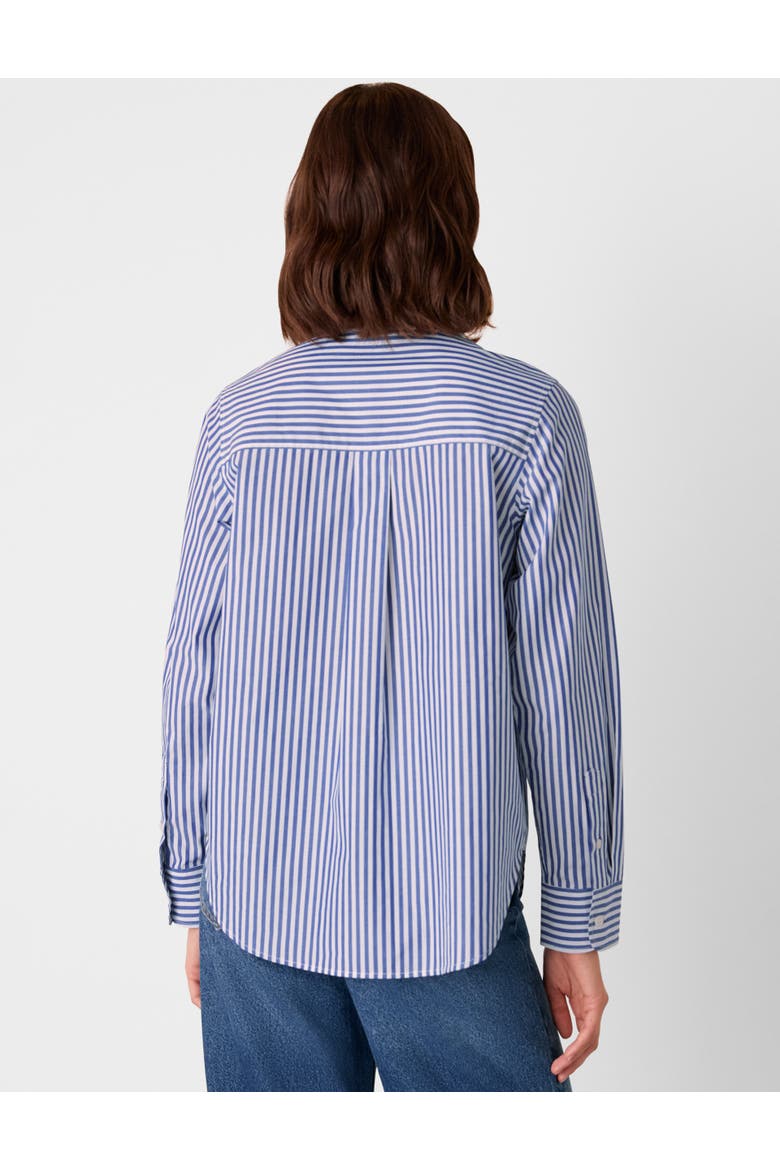 Relaxed Fit Stripe Shirt, Alternate, color, Blue/White
