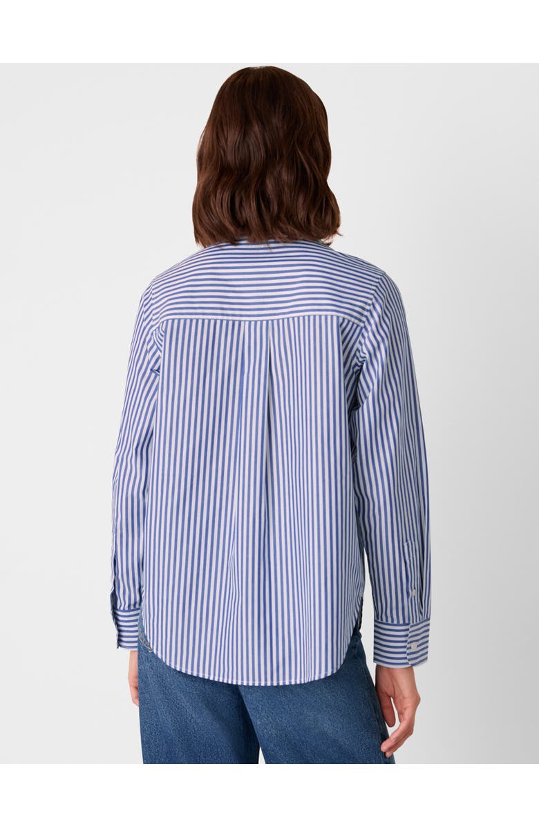 Whistles Relaxed Fit Stripe Shirt, Alternate, color, Blue/White