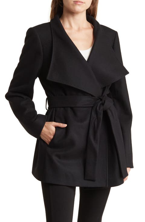 Rytaa Wool Blend Wrap Coat
