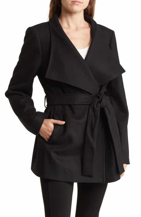 Rytaa Wool Blend Wrap Coat