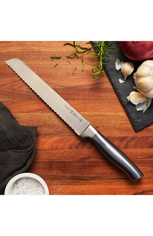 Henckels Cutlery Graphite 8-inch Serrated Bread Knife In Gray