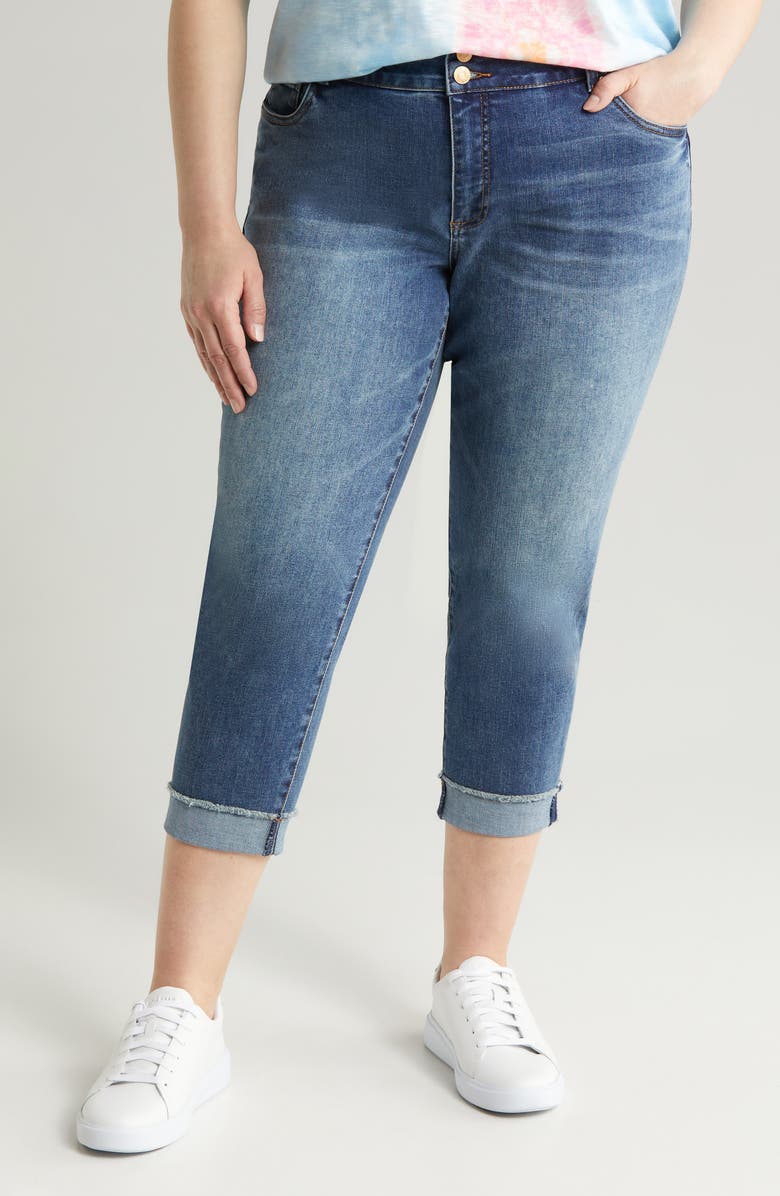 KUT from the Kloth Amy Crop Straight Leg Jeans, Main, color, Showcase