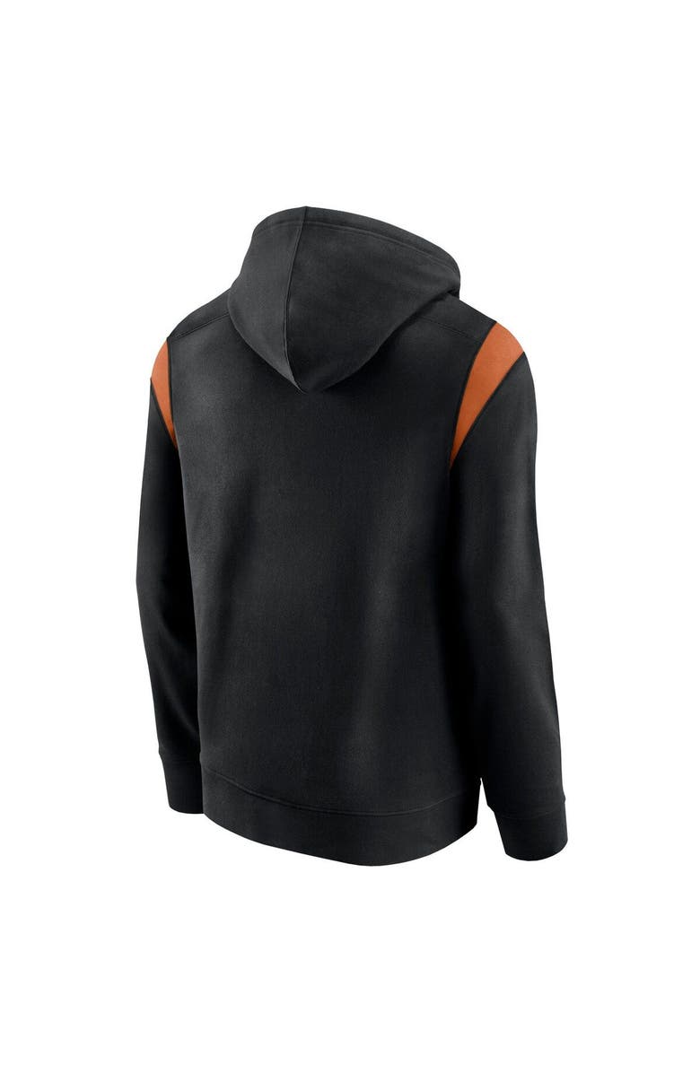 FANATICS Men's Fanatics Branded Black Texas Longhorns Gym Rat Pullover Hoodie, Alternate, color, 