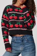 Florence by Mills Cherry Crewneck Crop Sweater