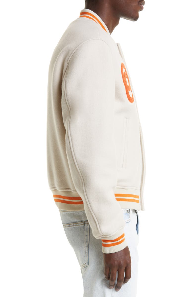 Off-White OW Patch Varsity Bomber Jacket, Alternate, color,