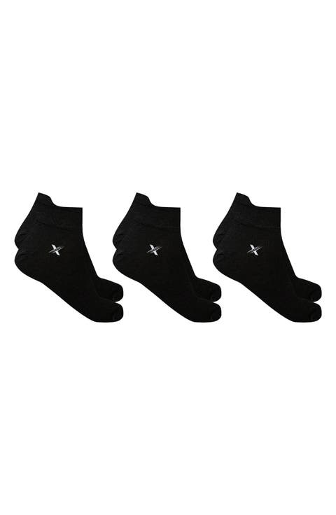 3-Pack Low Cut Compression Socks