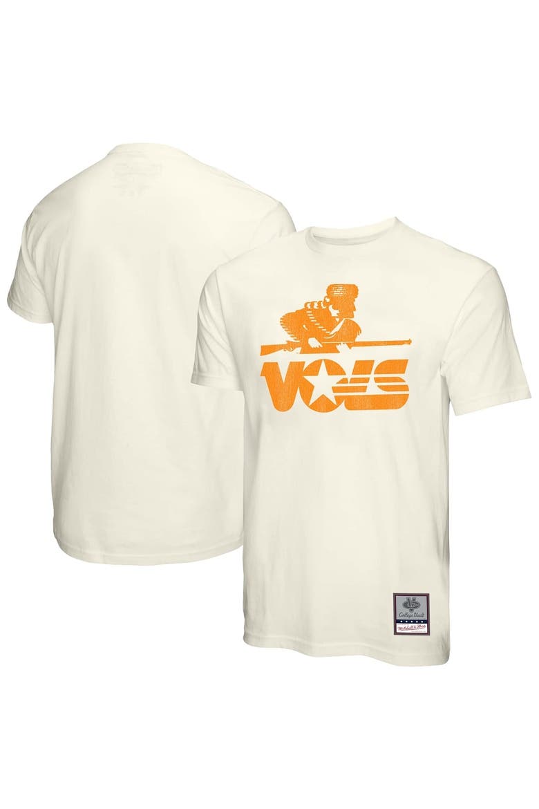 Men's Mitchell & Ness  Cream Tennessee Volunteers Vintage Tone T-Shirt, Alternate, color, Cream