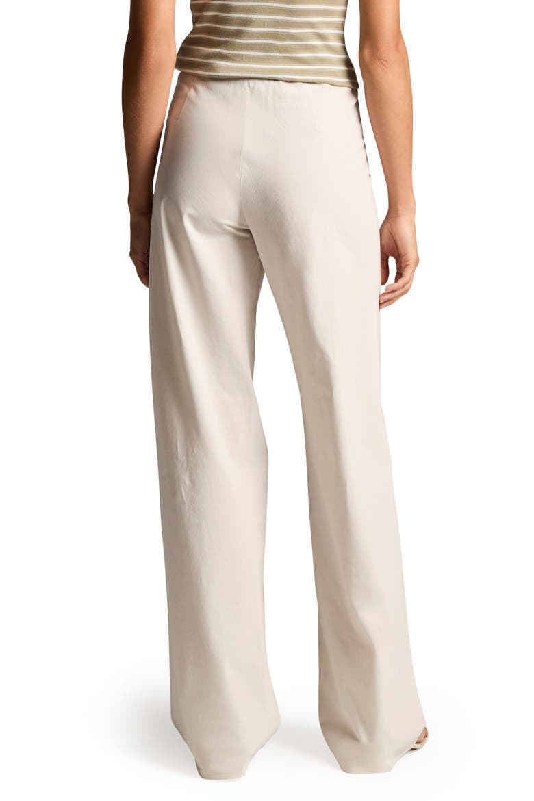 Colette High Waist Cotton Twill Bias Pants, Alternate, color, OYSTER