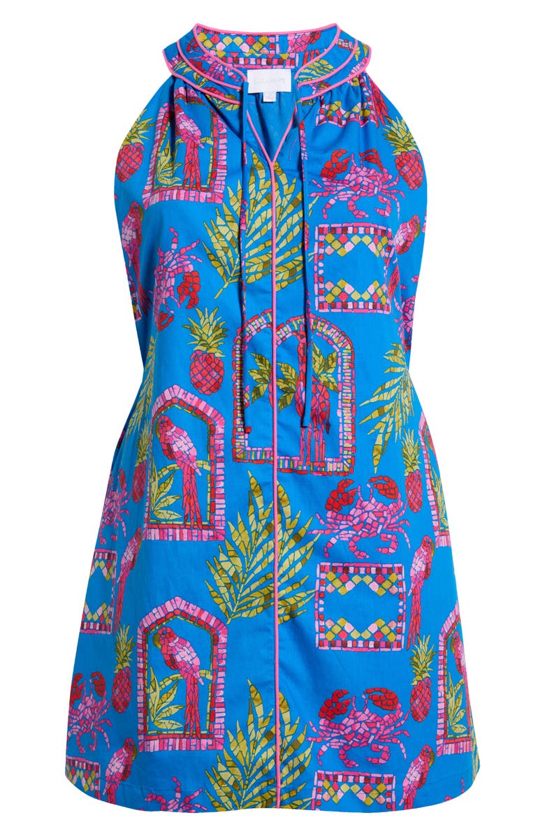 SUGARLIPS Bally Tropical Print Sleeveless Minidress, Main, color,