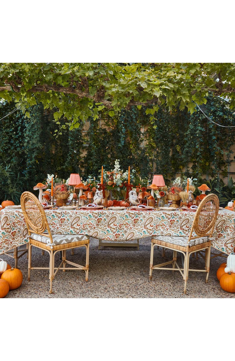 Mrs. Alice Orange Lotus Lampshade, Alternate, color, Orange