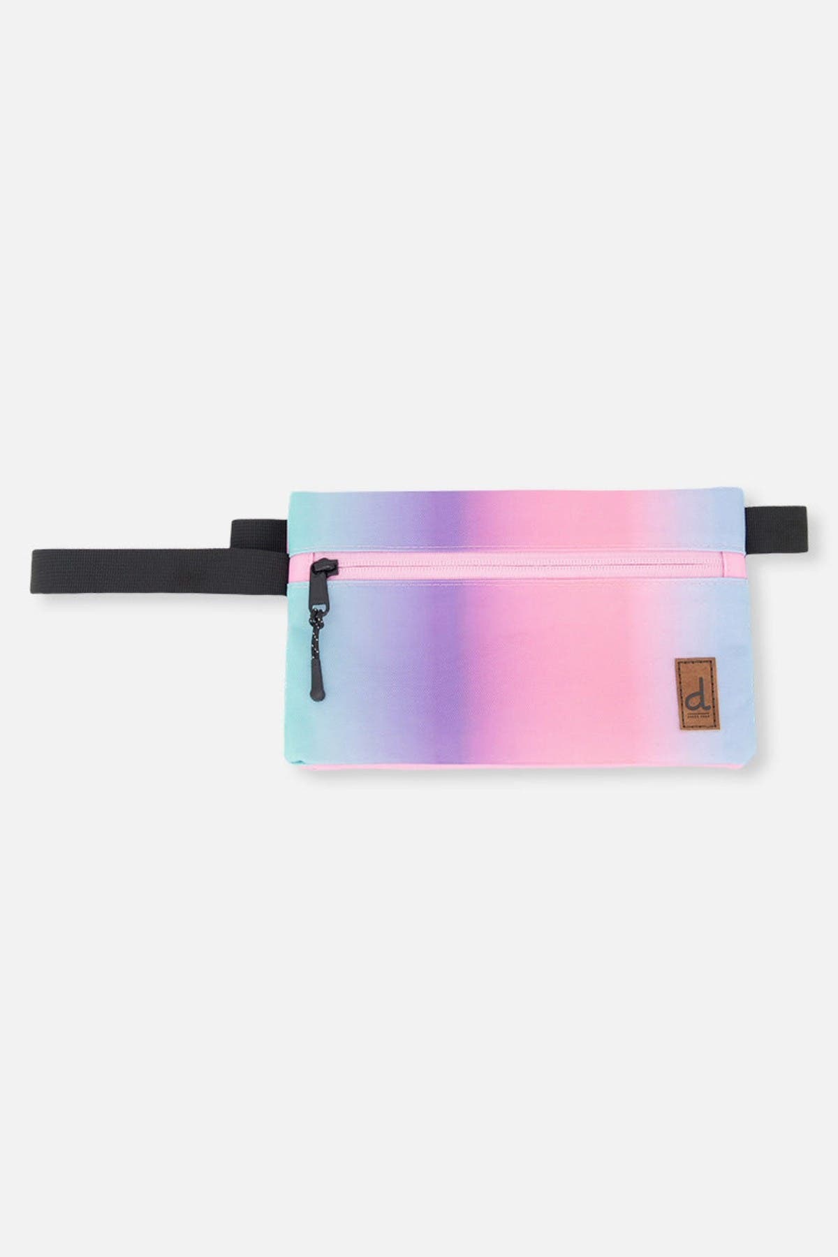 Deux par Deux Gradient Double-Compartment Pencil Case, Main, color, Blue And Mauve Gradient