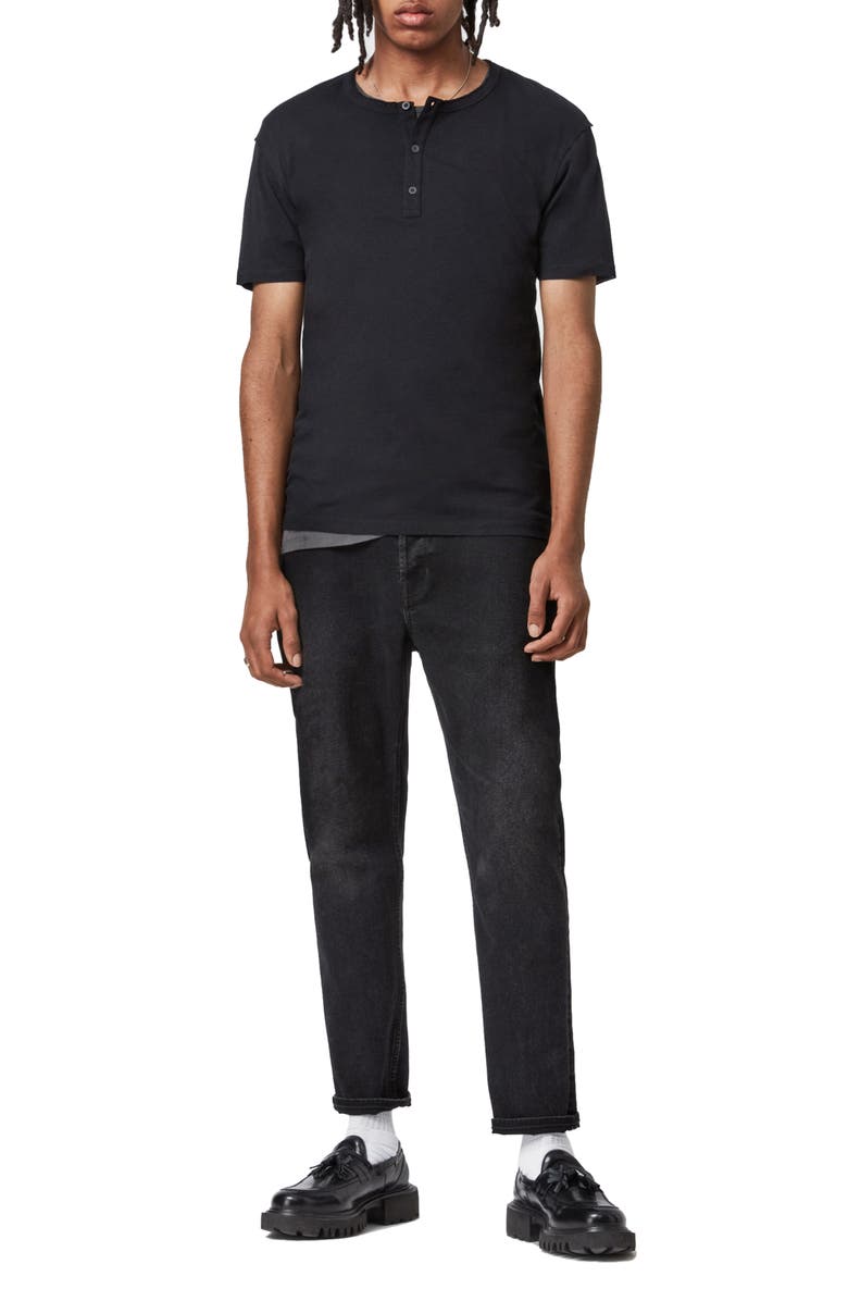 AllSaints Figure Short Sleeve Henley, Alternate, color,