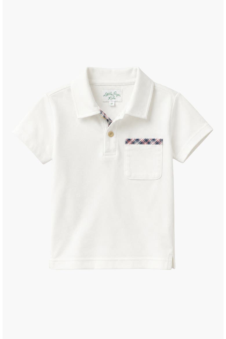 Archie Polo Shirt, Main, color, Off White & Plaid
