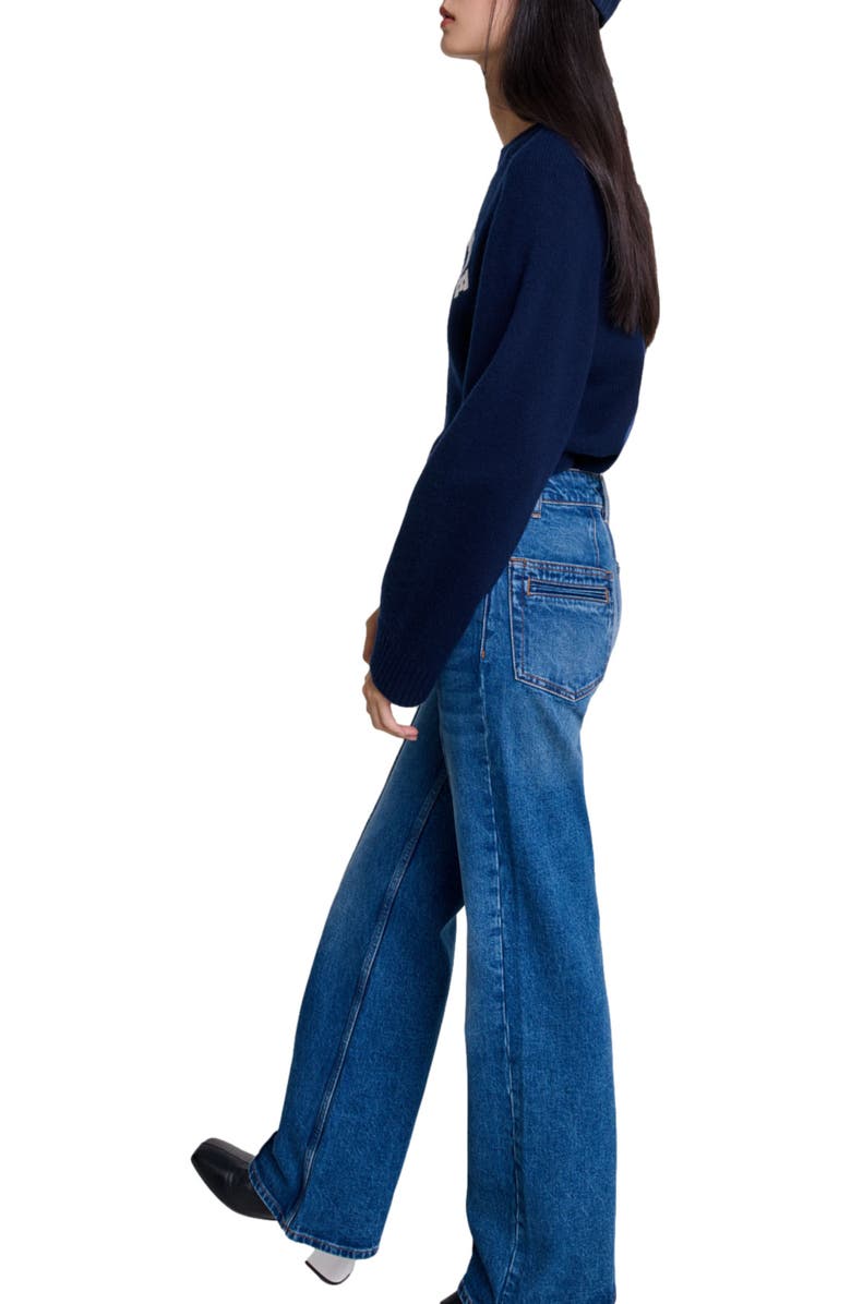 maje Straight-leg jeans, Alternate, color,