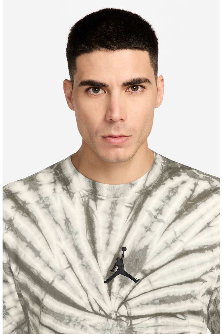 Jumpman Tie Dyed Graphic T-shirt, Alternate, color, SAIL/ BLACK