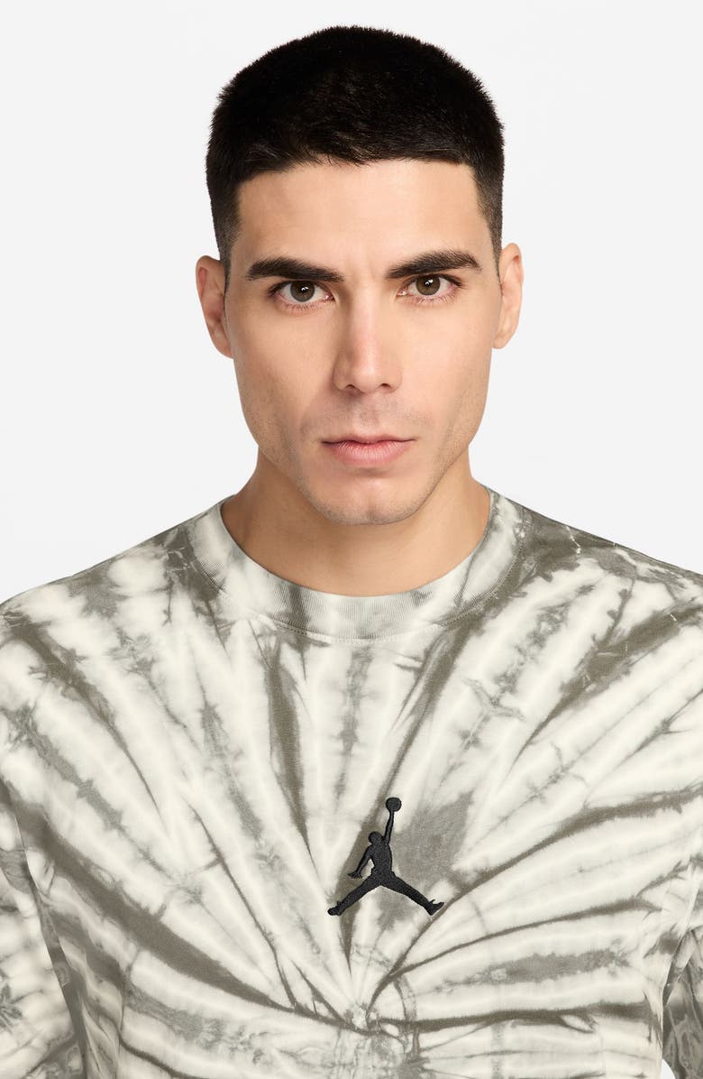 Jordan Jumpman Tie Dyed Graphic T-shirt, Alternate, color, Sail/ Black