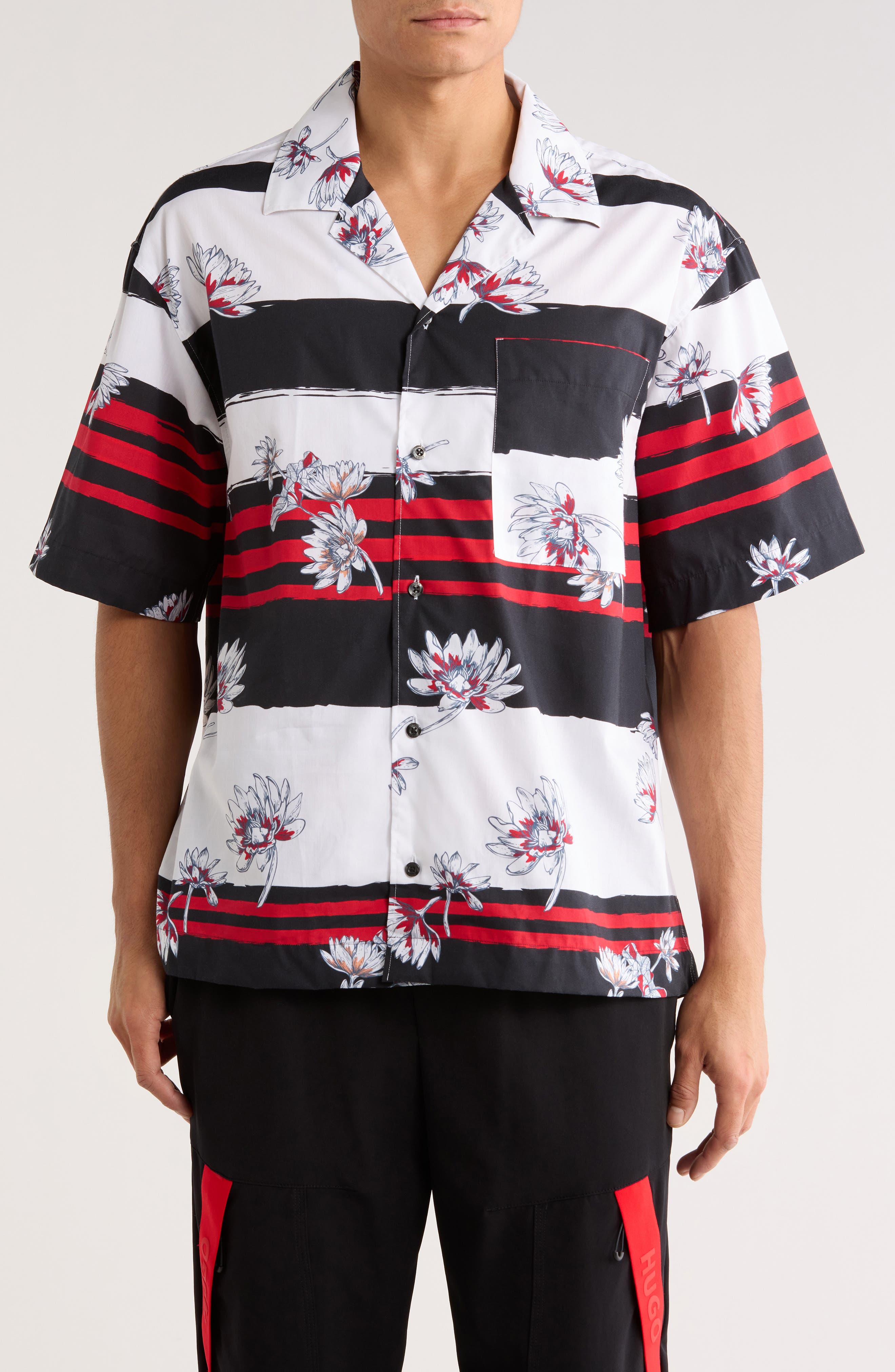 Egeeno Oversize Fit Cotton Button-Up Shirt - image 3