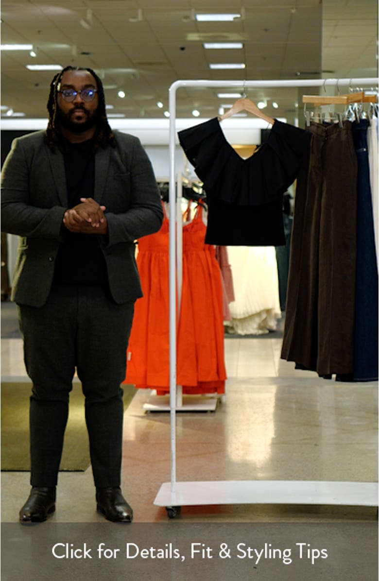 Mixed Media Ruffle Sleeveless Top, sales video thumbnail