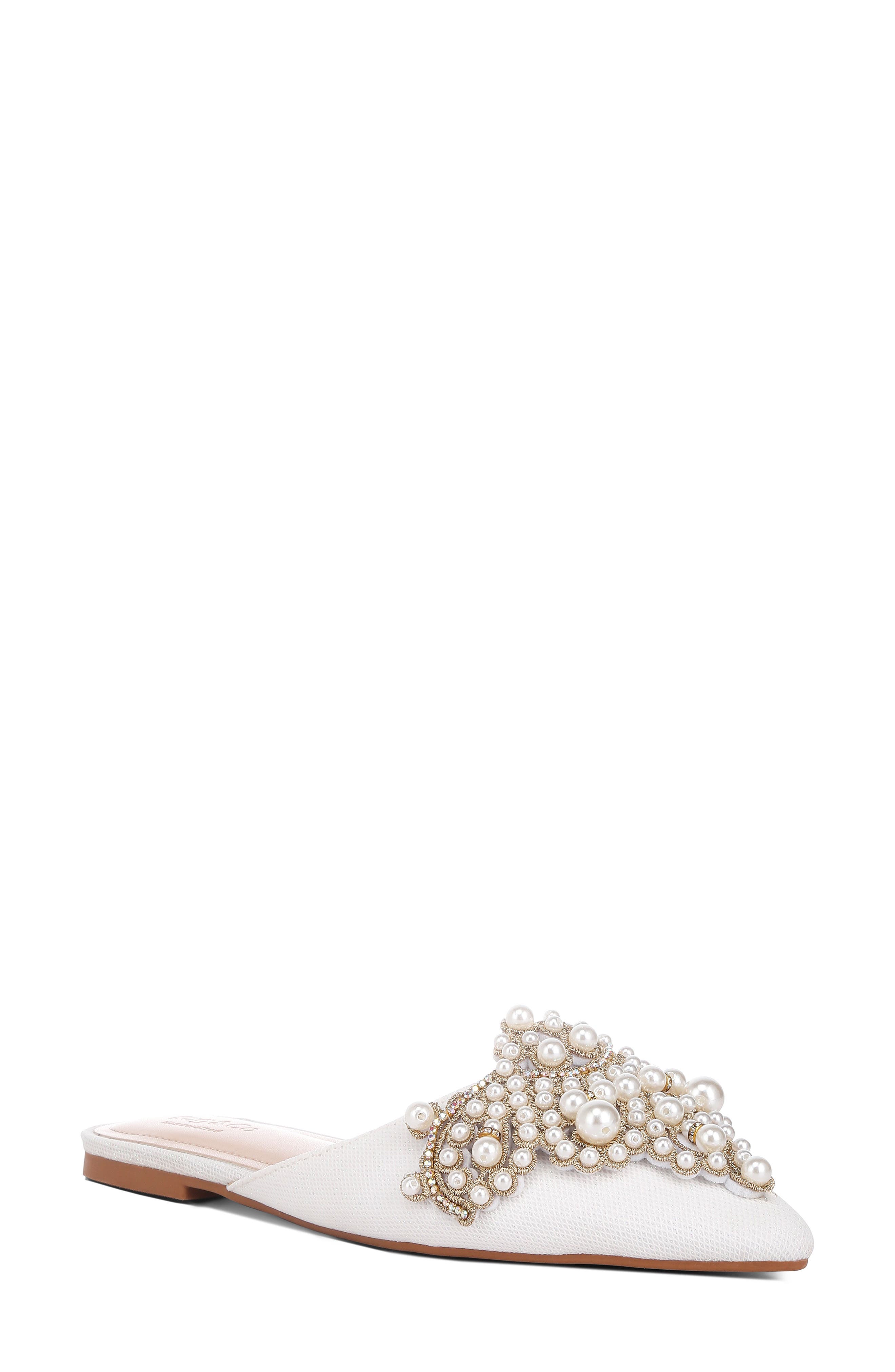 Astre Embellished Pointed Toe Mule