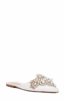 Astre Embellished Pointed Toe Mule