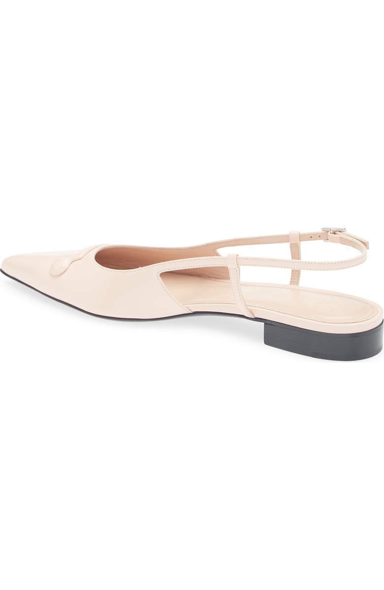 Marni Trunkaroo Pointed Toe Slingback Flat, Alternate, color, Rose