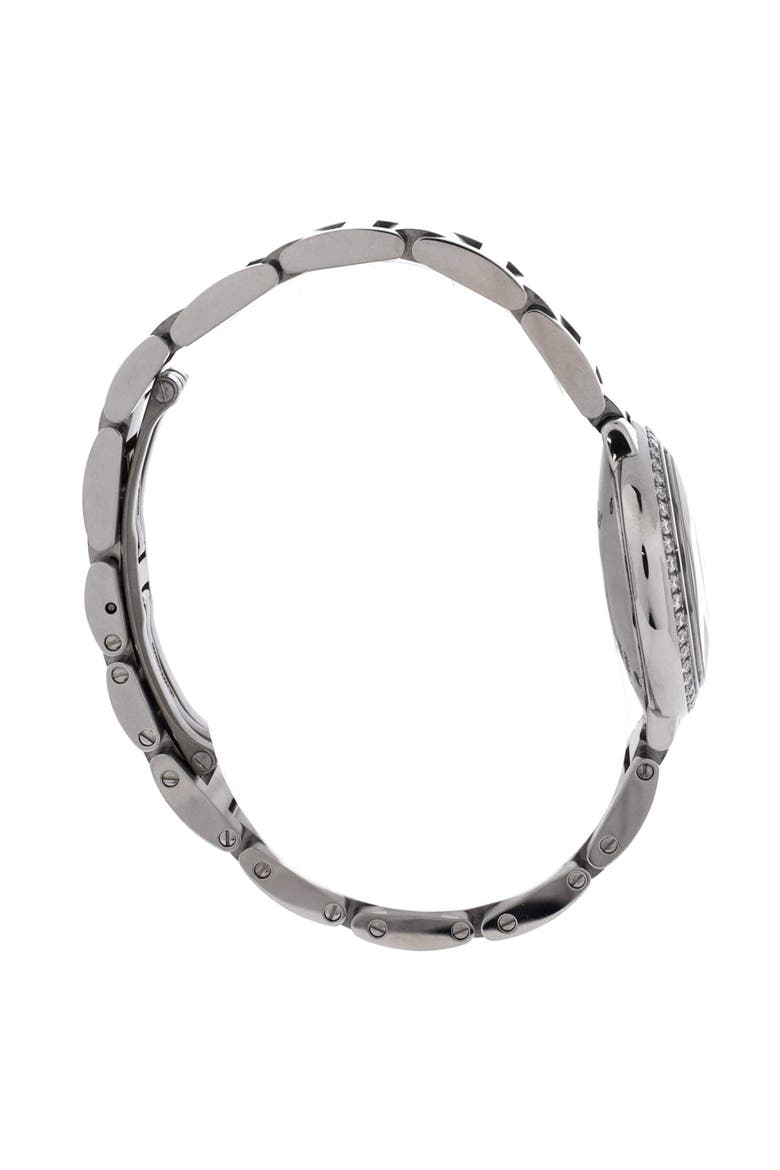 Ballon Bleu de Cartier Quartz Watch Stainless Steel with Diamond Bezel 28, Alternate, color, Metallic Silver
