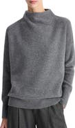 Vince Boiled Cashmere Funnel Neck Pullover