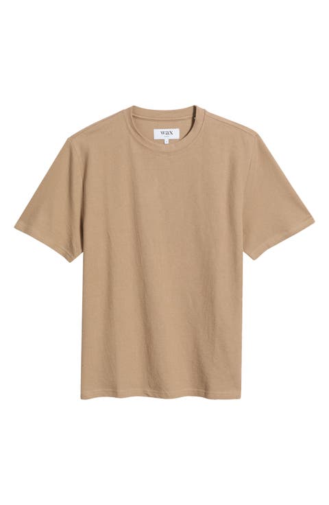 Dean Boxy Textured Organic Cotton T-Shirt