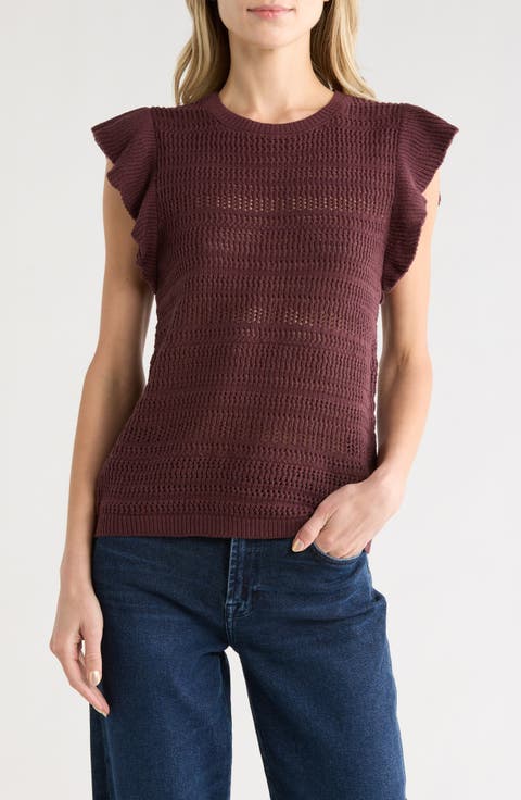 Flutter Sleeve Sweater